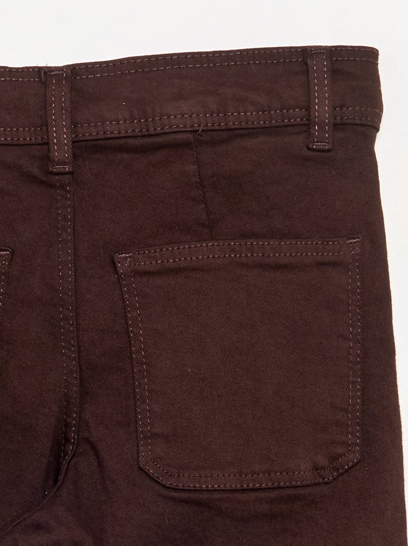 Jean large / wide-leg Marron - Kiabi