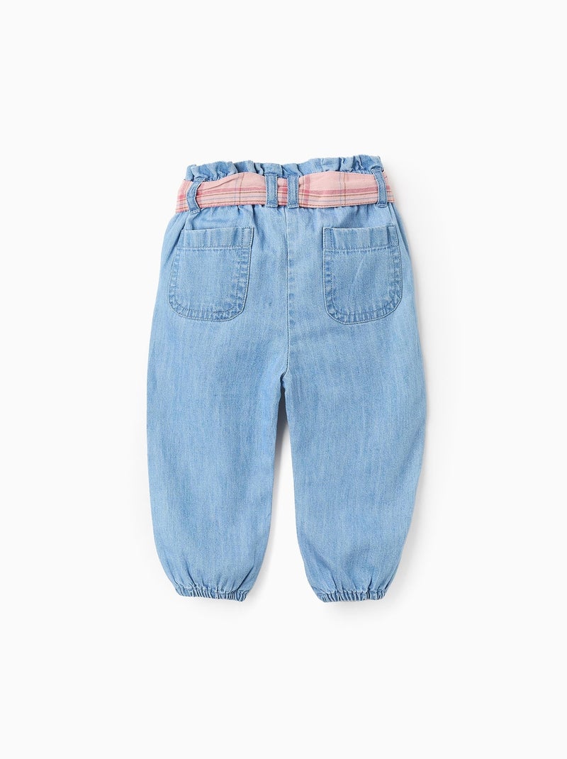 Jean Léger avec Ruban Vichy Bleu - Kiabi