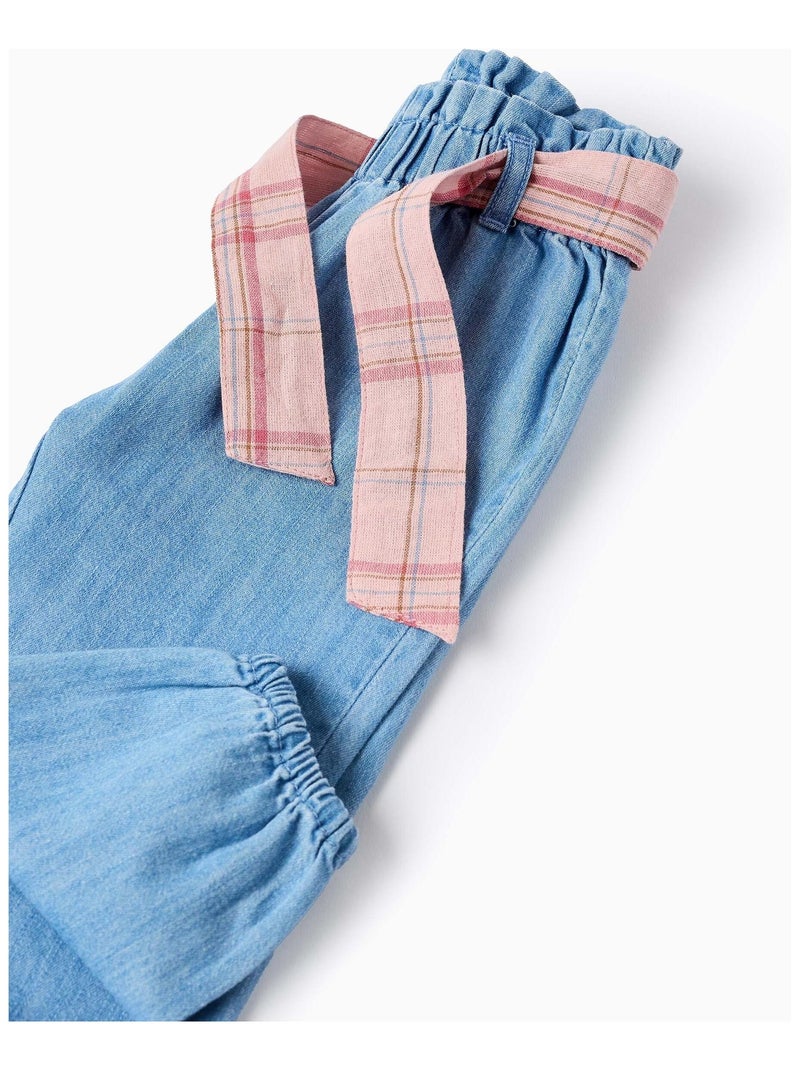 Jean Léger avec Ruban Vichy Bleu - Kiabi