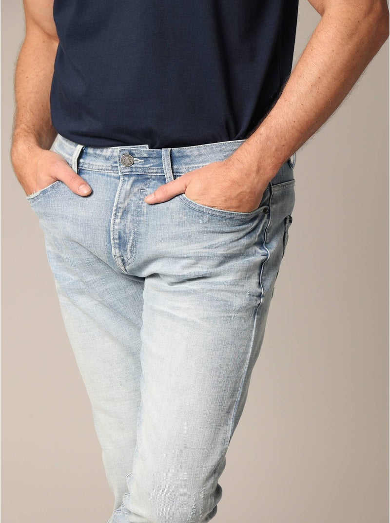 Jean lifestyle 'Deeluxe' Bleu ciel - Kiabi