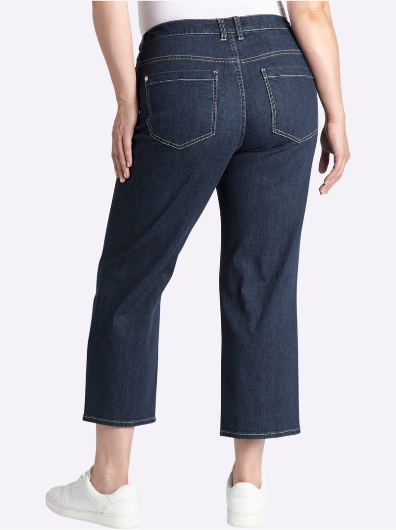 Jean Longueur Cheville - Taille Standard - Sheego Bleu foncé - Kiabi