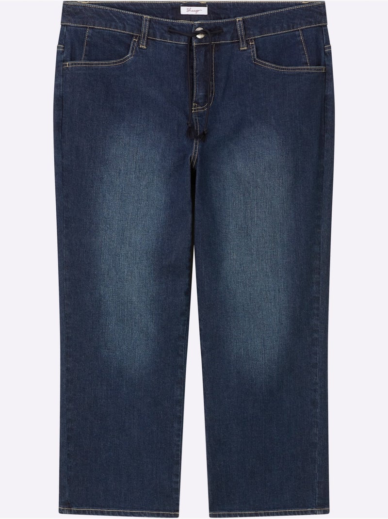 Jean Longueur Cheville - Taille Standard - Sheego Bleu foncé - Kiabi