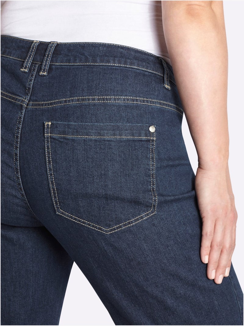 Jean Longueur Cheville - Taille Standard - Sheego Bleu foncé - Kiabi