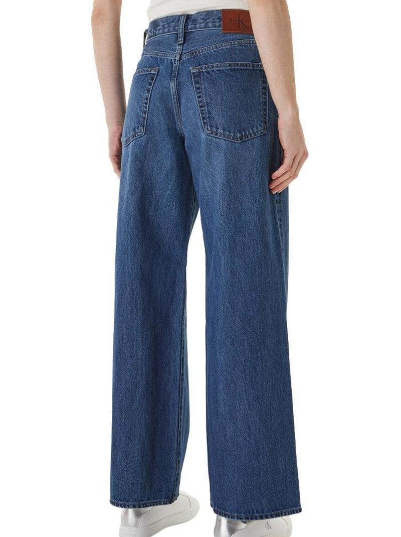 Jean loose femme calvin klein Bleu - Kiabi