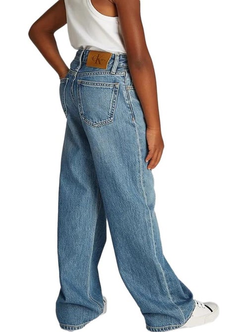 Jean loose fille calvin klein jeans - Kiabi