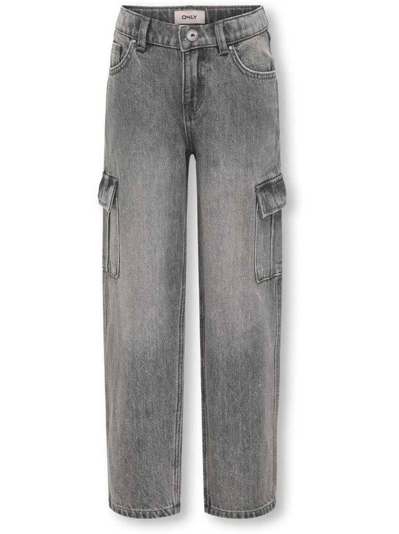 Jean Loose Kids ONLY Gris Argenté - Kiabi