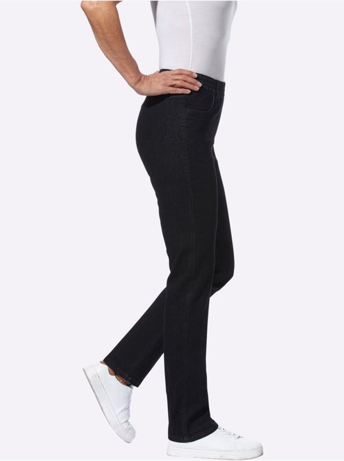 Jean lot de 2 avec ceinture élastique et poches avant - Taille courte - Moda Vilona - Kiabi