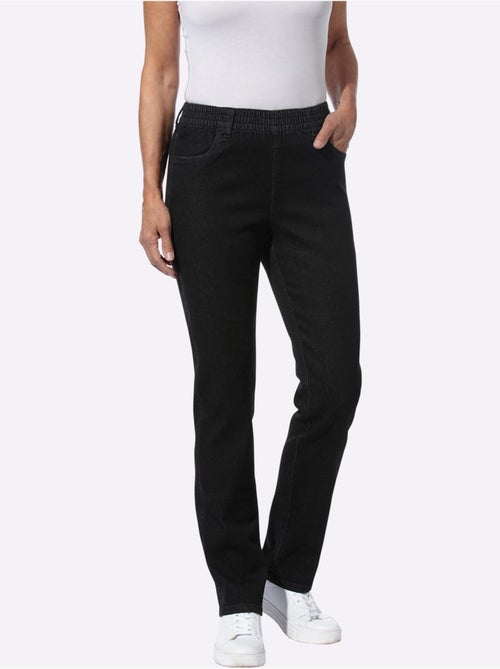 Jean lot de 2 avec ceinture élastique et poches avant - Taille courte - Moda Vilona - Kiabi Jean lot de 2 avec ceinture élastique et poches avant - Taille courte - Moda Vilona - Kiabi