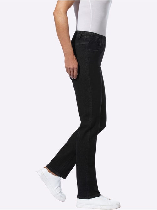 Jean lot de 2 avec ceinture élastique et poches avant - Taille courte - Moda Vilona - Kiabi Jean lot de 2 avec ceinture élastique et poches avant - Taille courte - Moda Vilona - Kiabi