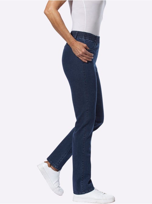 Jean lot de 2 avec ceinture élastique et poches avant - Taille courte - Moda Vilona - Kiabi Jean lot de 2 avec ceinture élastique et poches avant - Taille courte - Moda Vilona - Kiabi