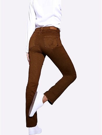 Jean mélange coton et lyocell de qualité - taille courte - helline