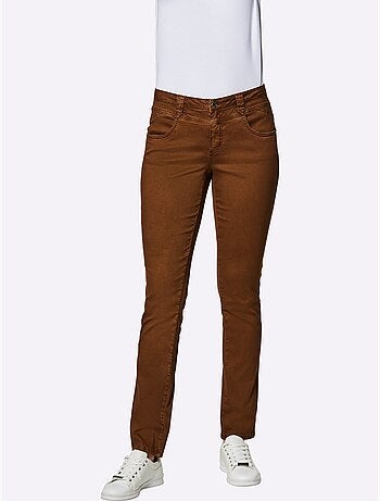 Jean mélange coton et lyocell de qualité - taille courte - helline