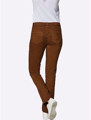 Jean mélange coton et lyocell de qualité - taille courte - helline