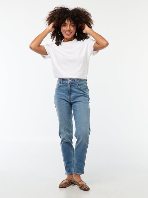 Jean mom 5 poches L34 - Kiabi