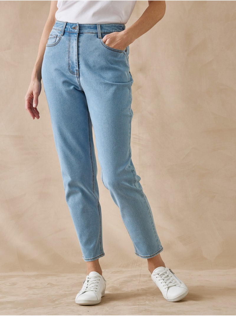 Jean Mom 7/8ème - DAXON Bleu jean - Kiabi