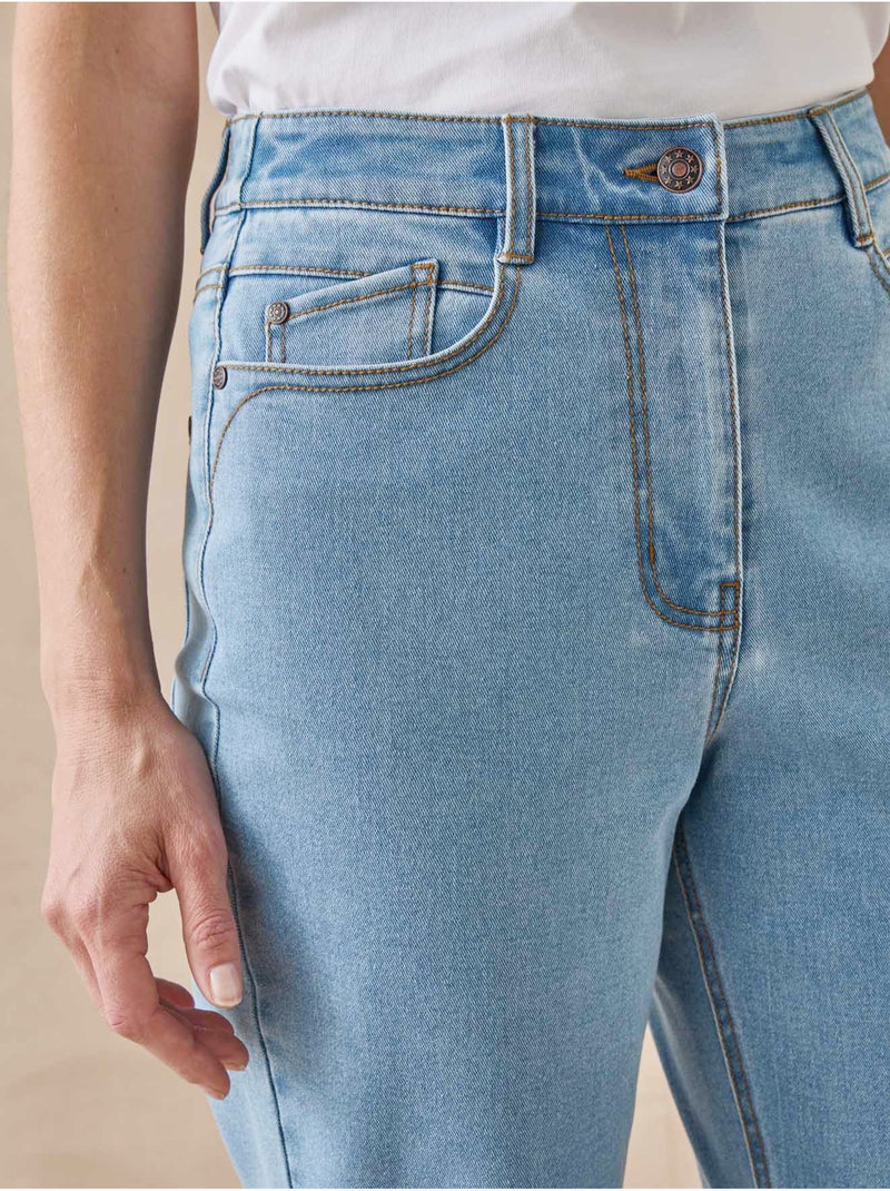 Jean Mom 7/8ème - DAXON Bleu jean - Kiabi