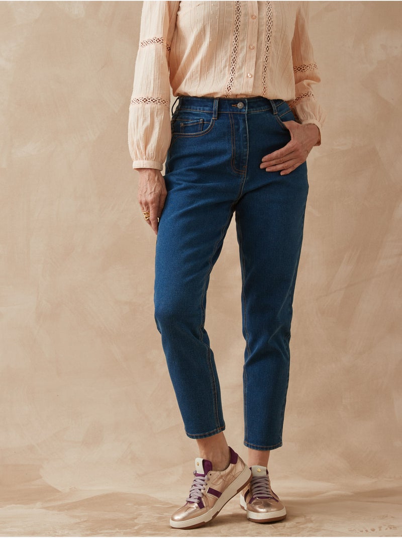 Jean Mom 7/8ème - DAXON Bleu stone - Kiabi