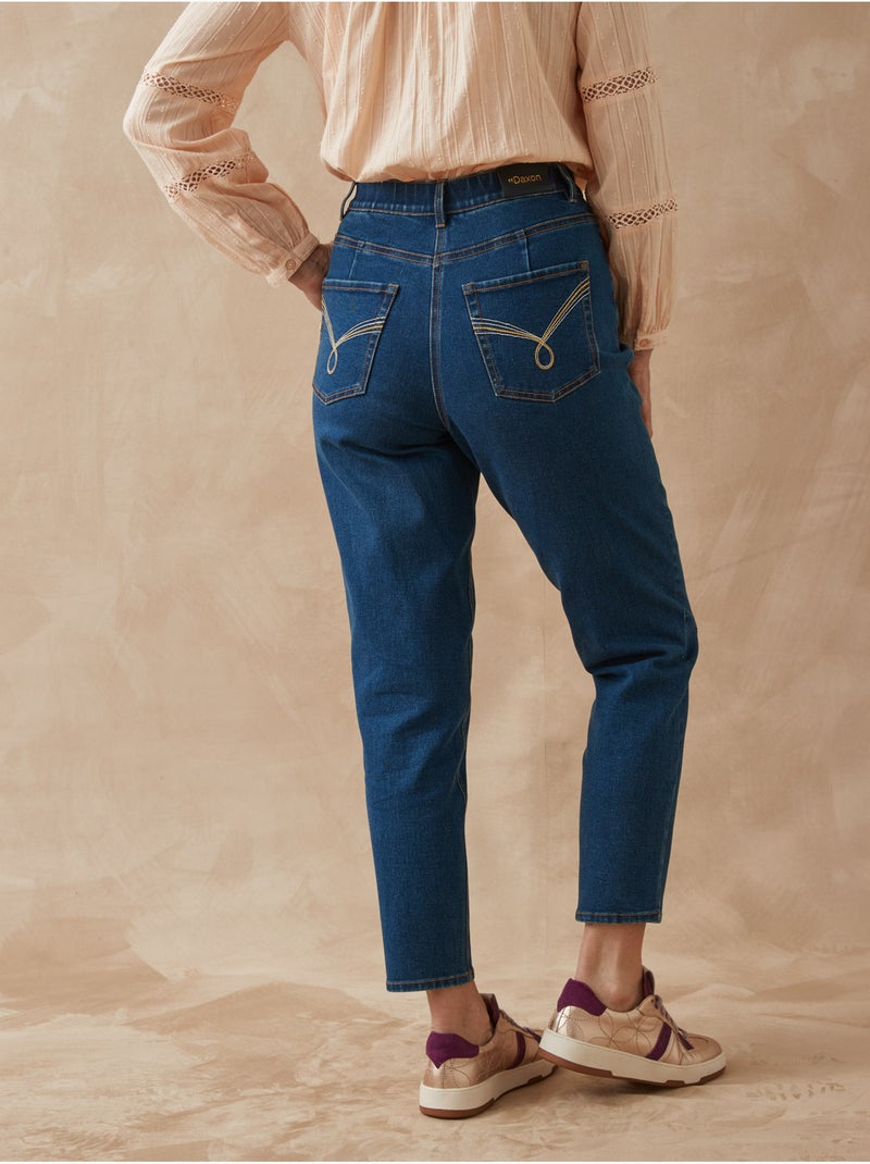 Jean Mom 7/8ème - DAXON Bleu stone - Kiabi