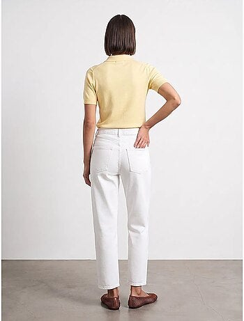 Jean mom à taille haute et jambe large dilvin