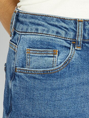 Pantalon jean slouchy pour femme bleu Bolf BS586