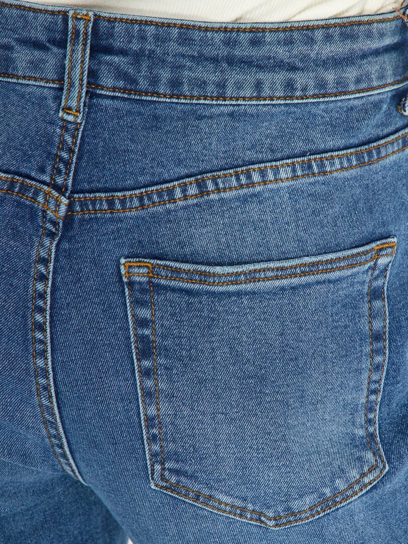 Jean mom à taille très haute - L32 Stone - Kiabi