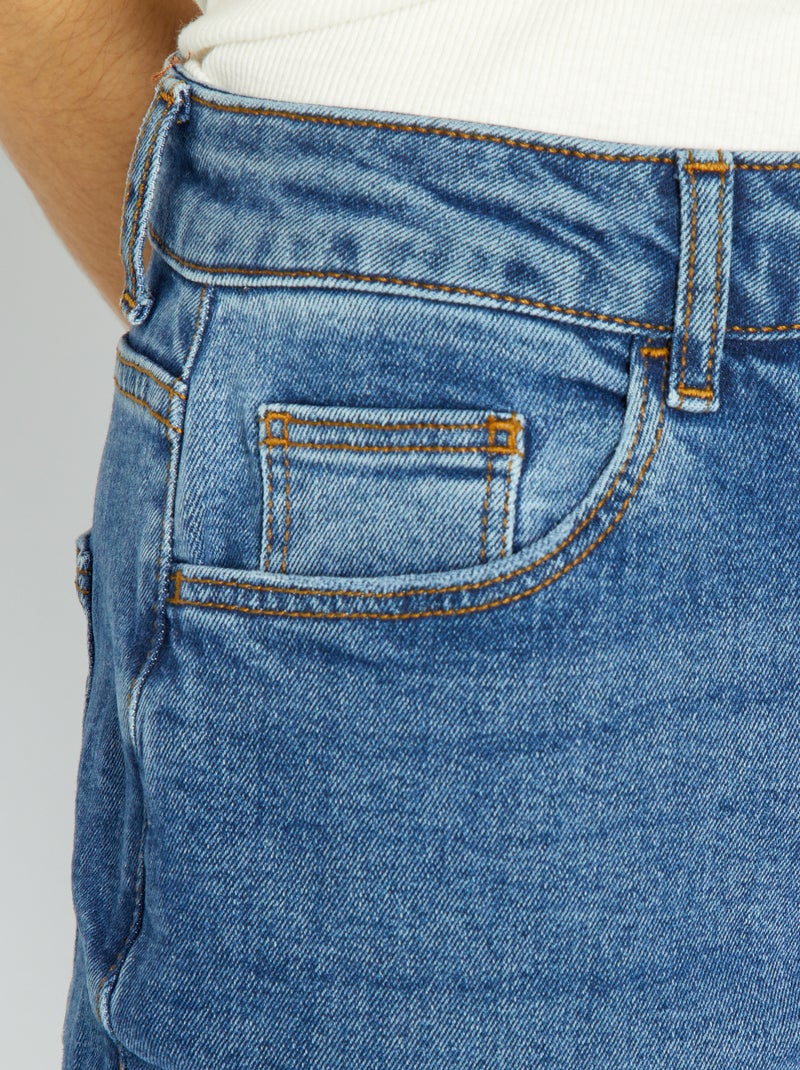 Jean mom à taille très haute - L34 Stone - Kiabi