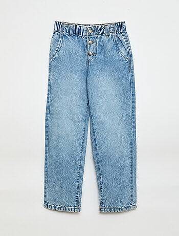 Jean mom avec poches en forme de cœur