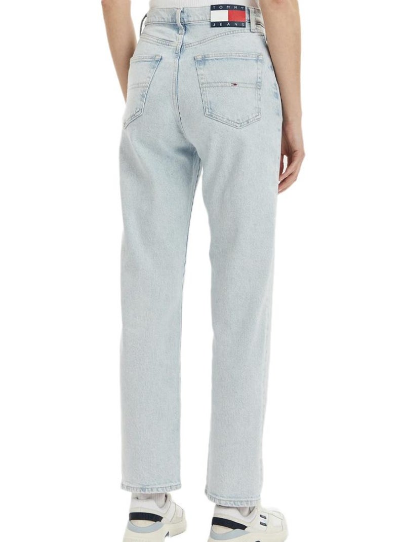Jean Mom Femme Tommy Hilfiger Bleu - Kiabi
