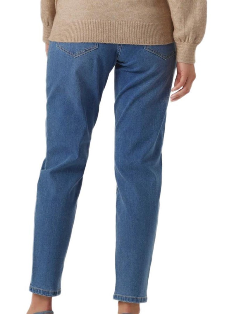 Jean Mom Femme Vero Moda Maternity Bleu - Kiabi