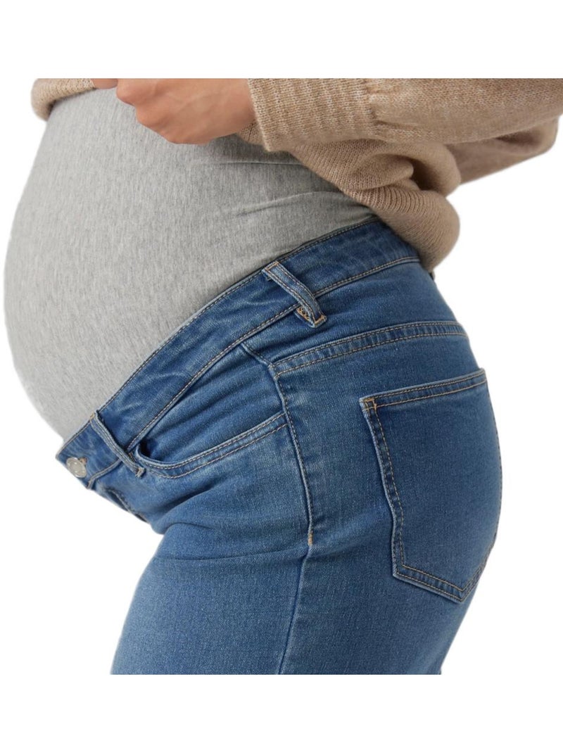 Jean Mom Femme Vero Moda Maternity Bleu - Kiabi