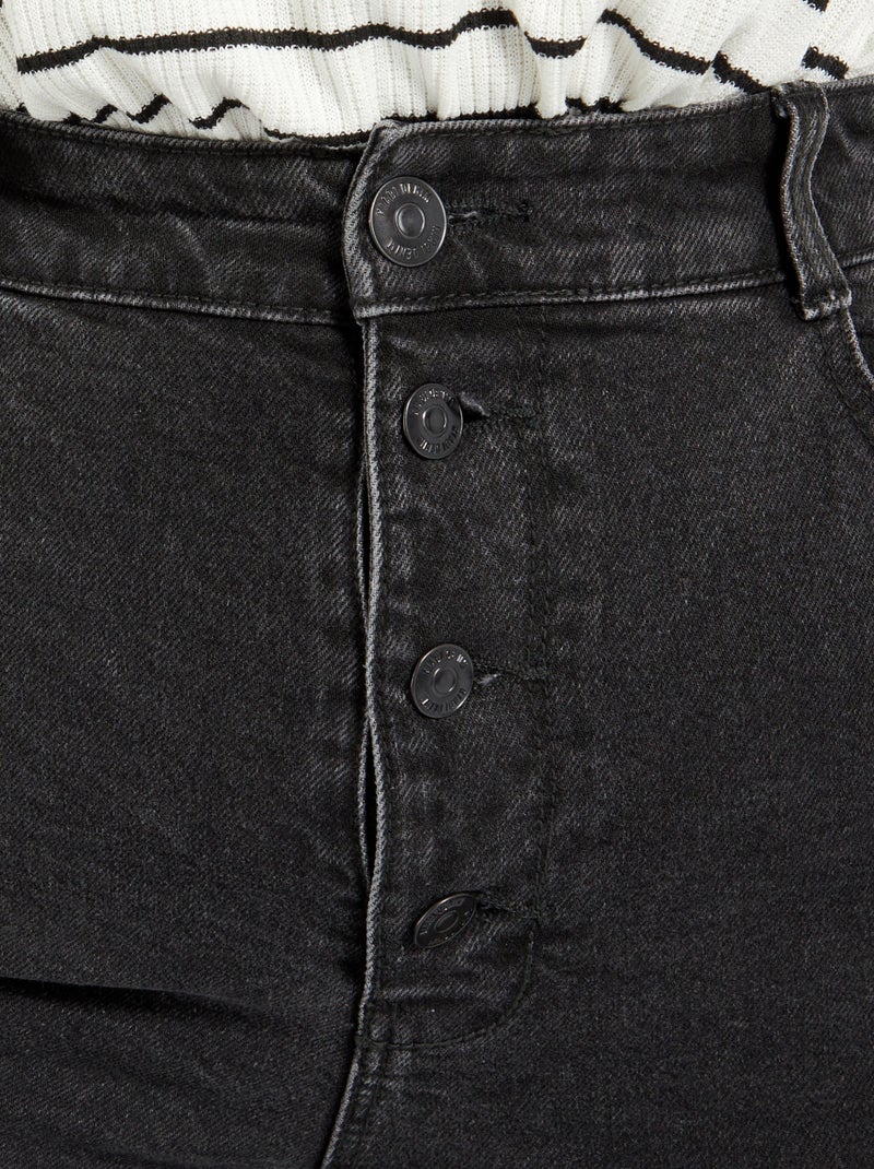 Mom Fit Jeans Kiabi Jean Mom Femme Jean Mom Fit L30 Noir Grandes