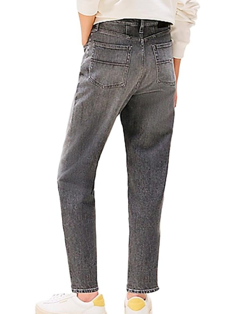 Jean Mom Fuselé Femme Tommy Hilfiger Gris Argenté - Kiabi