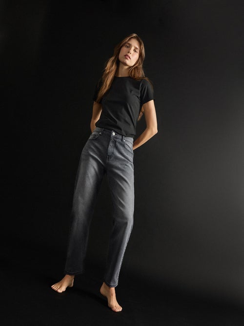 Jean mom fuselé pour femme MO Fashion - Kiabi