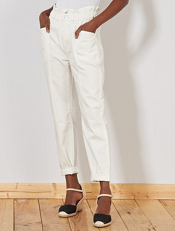 Jean mom paperbag - Kiabi