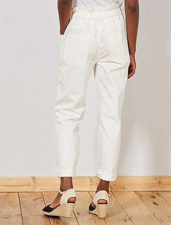 Jean mom paperbag - Kiabi