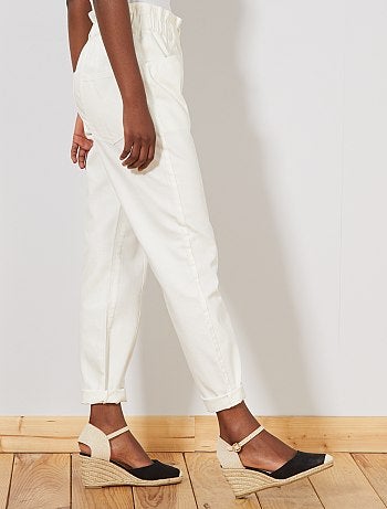 Jean mom paperbag - Kiabi