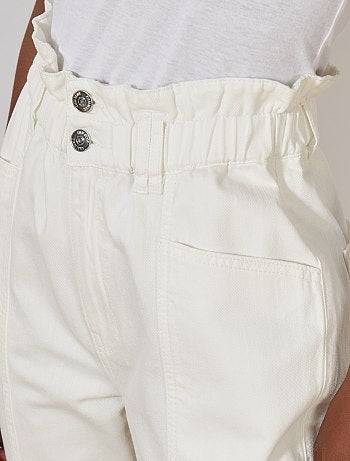 Jean mom paperbag - Kiabi