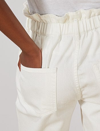 Jean mom paperbag - Kiabi