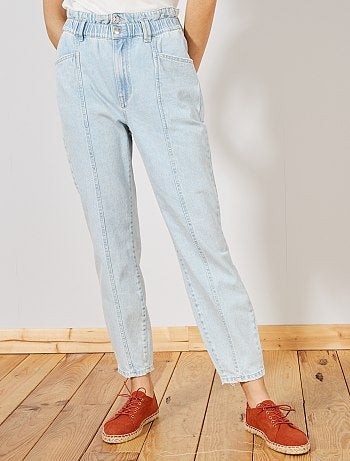 Jean mom paperbag - Kiabi