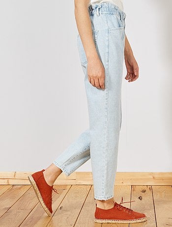 Jean mom paperbag - Kiabi