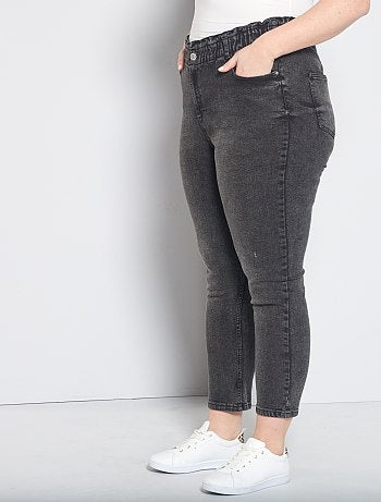 Jean mom taille élastique - Kiabi