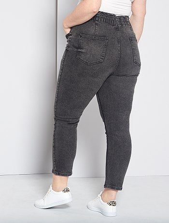 Jean mom taille élastique - Kiabi