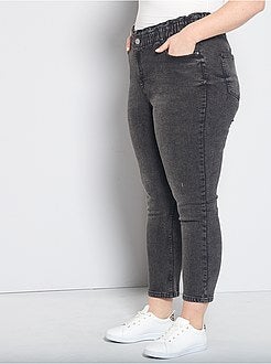 Jean mom taille élastique - Kiabi