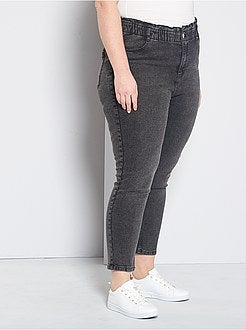 Jean mom taille élastique - Kiabi