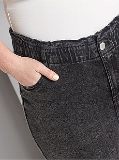 Jean mom taille élastique - Kiabi