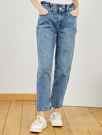 Jean mom taille élastiquée - Kiabi