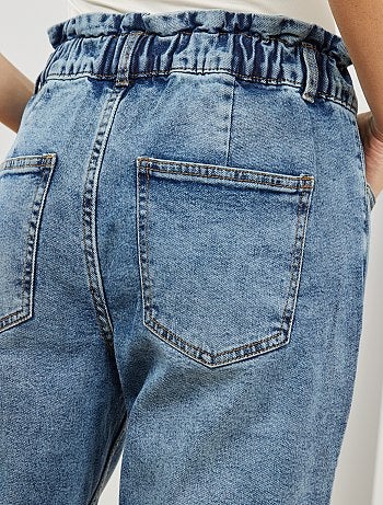 Jean mom taille élastiquée - Kiabi