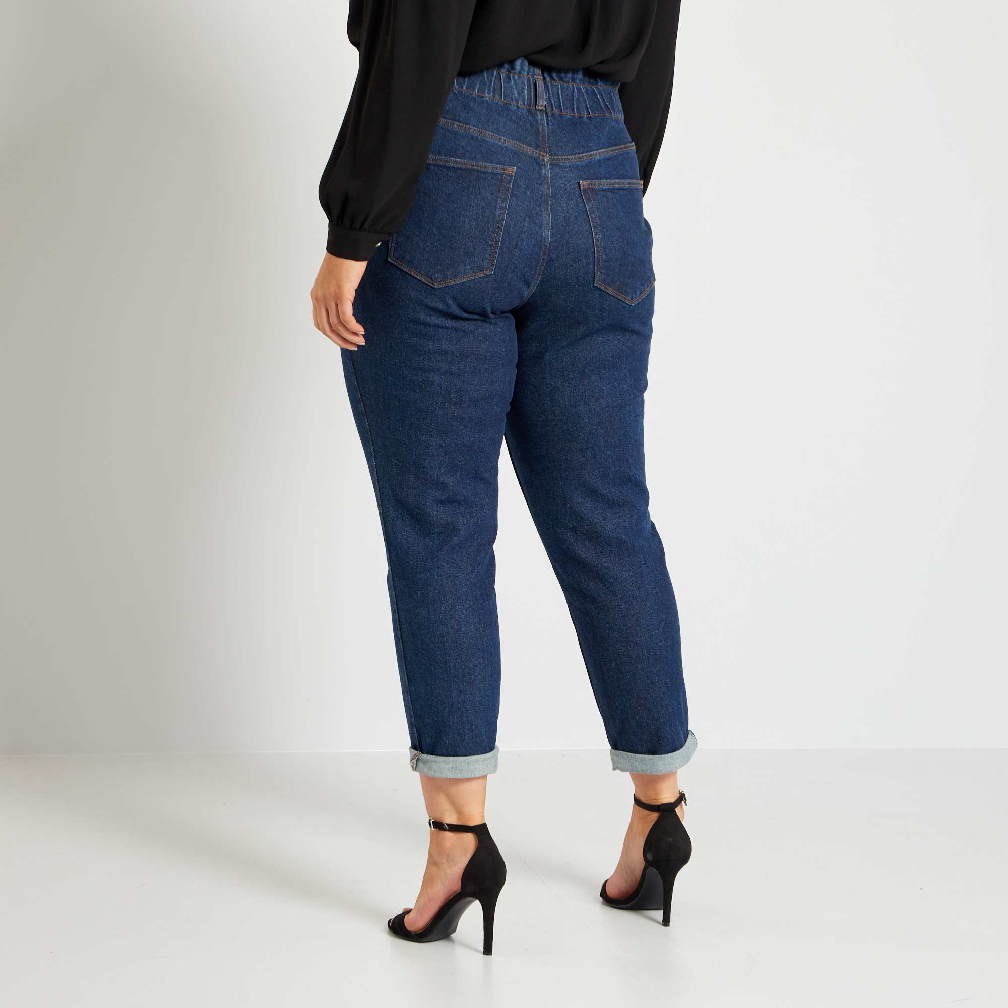 jean femme taille �lastiqu�e sans bouton