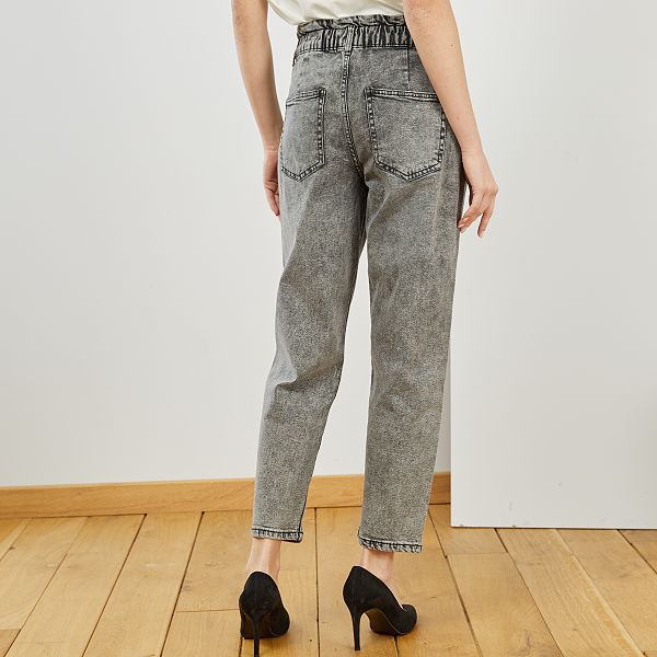 jean femme taille �lastiqu�e sans bouton