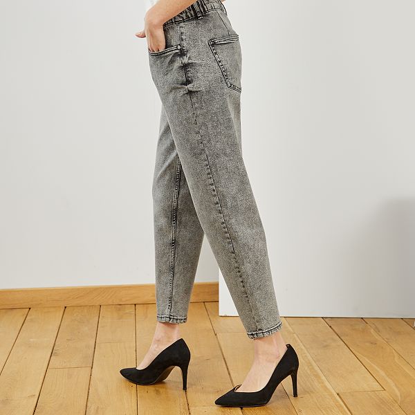 jean femme taille �lastiqu�e sans bouton
